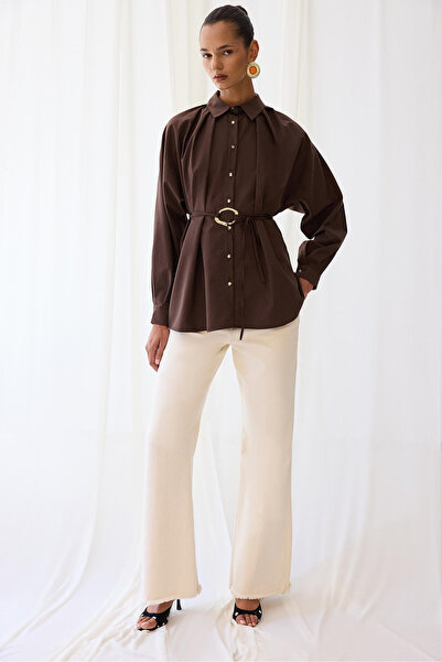 Touché Privé GOLD BUTTONED POPLIN SHIRT