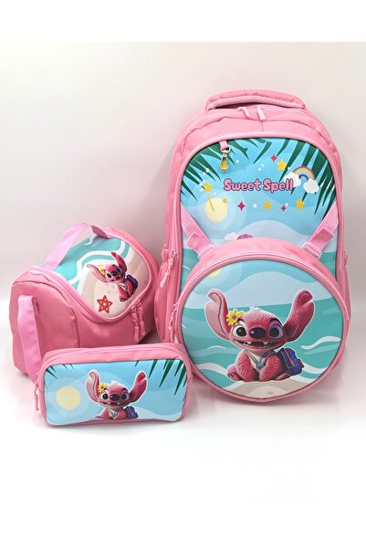 Çınka Bags مجموعة حقيبة ظهر مدرسية للأولاد بتصميم شخصيات كرتونية مع حقيبة إضا...