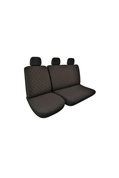 OEM Huse scaune auto universale, 2+1, 4 piese, Textil, Negru cu Gri