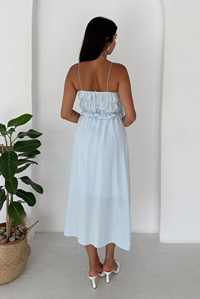 Noa&Noa Women's Strappy Bow Detailed Midi Dress