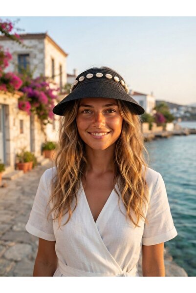 İncilaPearla قبعة شمسية نسائية بتصميم خاص على شكل صدفة البحر، قابلة للتعديل، ...