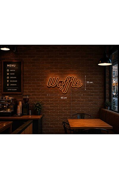 VETRALUX WAFFLE TABELA 65 X 23 cm 3D BASKI NEON LED
