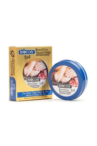 BIOCOS Hand & Feet Scrub – Deeply Hydrates, Removes Dry Skin, Treats Cracked ...