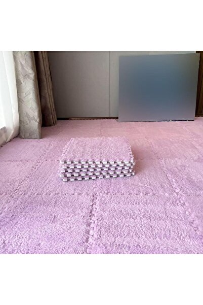 HI-FINE 12Pcs Interlocking Foam Mats, Fluffy Carpet Tiles, Plush Area Rug, Sq...