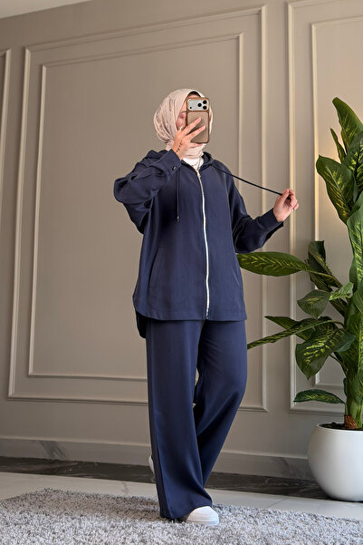 My City 5645 - Stylish Comfortable Cotton Fabric Hooded Casual Women's Set