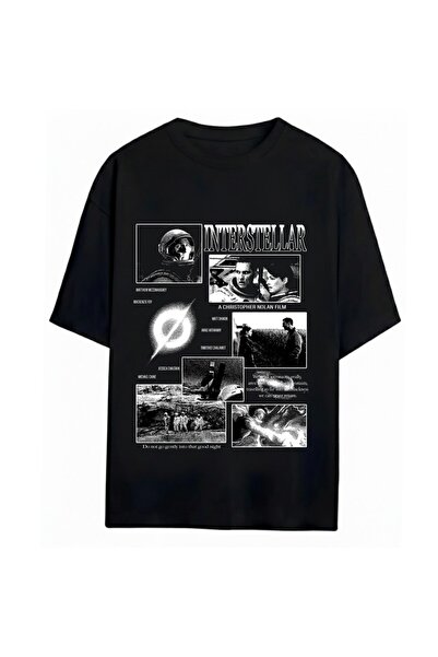 SVART WEAR Interstellar - Unisex majica sa interstellar printom, oversize, 10...