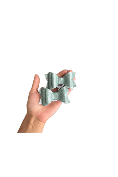 feltland Fundite pentru fetite din piele artificiala, set 2 buc, 8*4.5cm, mint