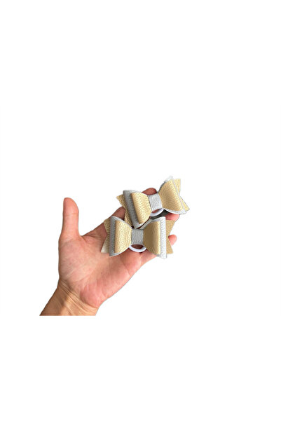 feltland Fundite pentru fetite din piele artificiala, set 2 buc, 8*4.5cm, aur...