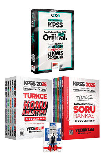 Yargı Yayınları 2026 KPSS Lise-Ortaöğretim Orijinal 2010-24 Konu Konu Çıkmış ...