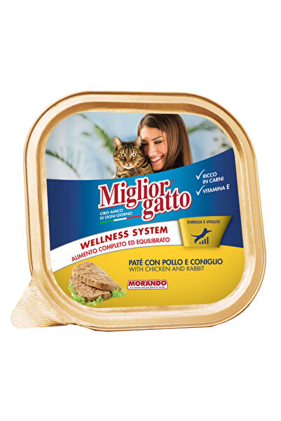 MORANDO MIGLIOR MIGLIOR ΓΑΤΟΤΡΟΦΗ PATE 100gr - (ΚΟΤΟΠΟΥΛΟ-ΚΟΥΝΕΛΙ)