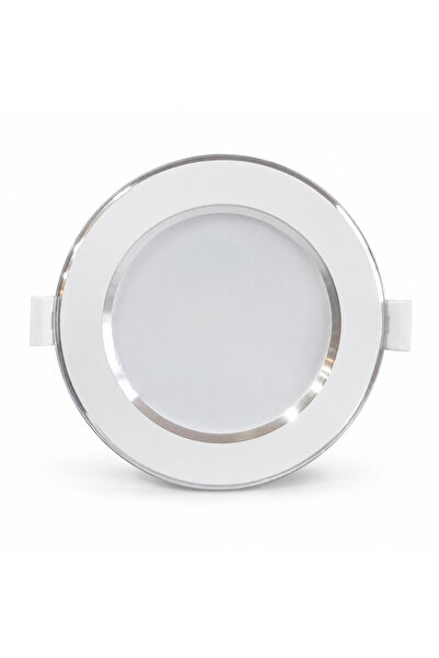 K2 GLOBAL 5W 3 Renkli LED Spot Beyaz Kasa 350 Lümen Sıva Altı Yuvarlak Downlight