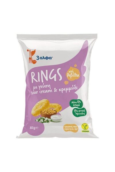 3A 3Α RINGS SOUR CREAM ΚΑΙ ΚΡΕΜΜΥΔΙ (85gr.)