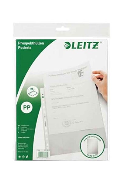 Leitz File Bags A4 11 Holes Frosted 100 Pieces - 2 Packs