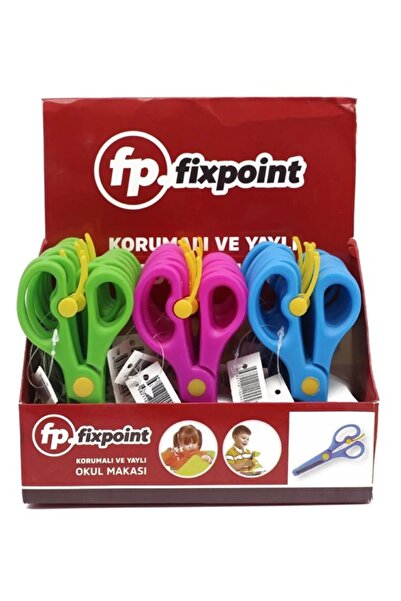 FixPoint School Scissors with Protective Spring - 2 Pieces
