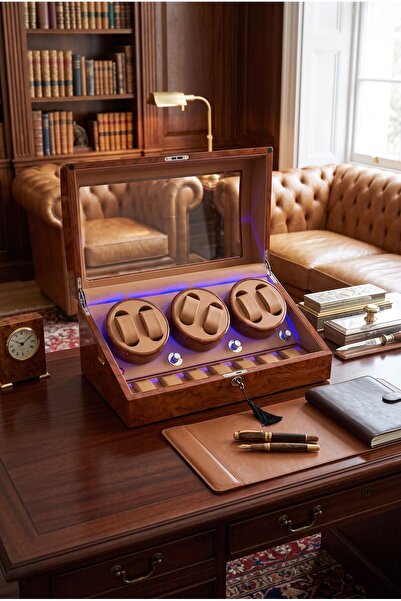 Suo Home Luminescence 6+5 Slots Ultra Quiet Automatic Watch Winding Box