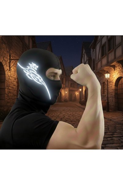 iyzi 2Pcs Unisex Balaclava Mask Reflective Breathable Biker Mask-