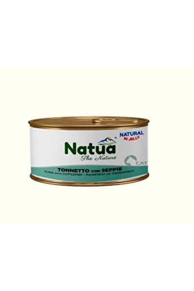 Natua طعام رطب للقطط البالغة بنكهة التونة مع الحبار 85 غ