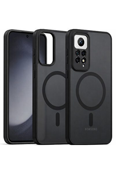 Kipgsm Xiaomi Redmi Note 11/ 12 Pro 4G Uyumlu Kılıf Magsafe Kablosuz Şarj Des...