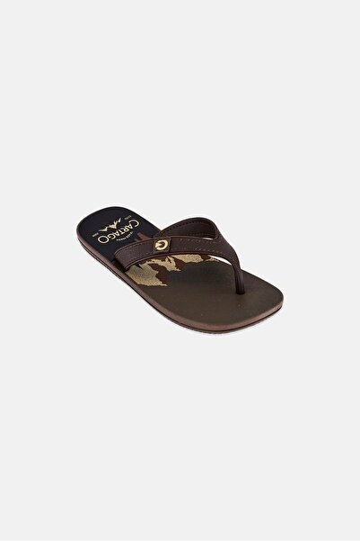 Cartago Kids Boy Fiji IV Slip On Slippers, Brown