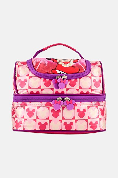 Disney Kids Girl Minnie Lunch Bag with 2 Compartment, Multicolor