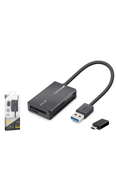 BSD iETOP C313 USB Type-C 3.2 Gen1 قارئ بطاقات الكل في واحد CF SD MicroSD MS ...
