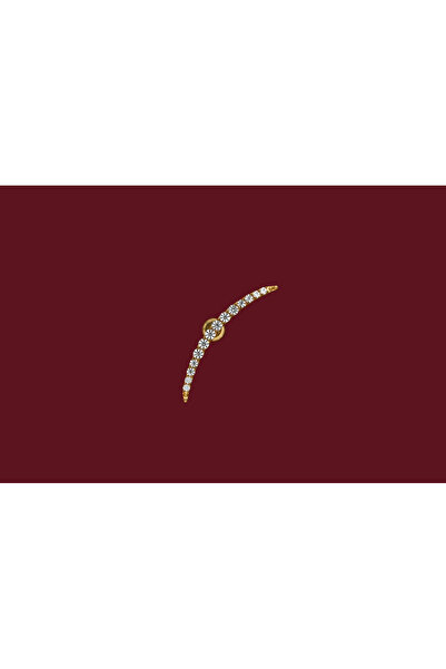 Titanyum Seri Zirkon ÇTaşlı Piercing 8 mm | Tragus, Helix, Conch ve Flat Kulak Piercing