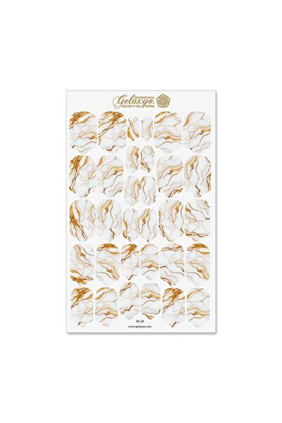 GELAXYO Nail Wraps - W24 - precious marble gold