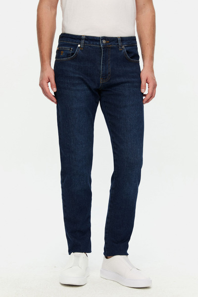 Damat Slim Fit İndigo Denim Pantolon