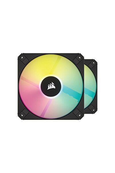 Corsair Ventilator AF120 RGB SLIM Series RGB, 120 mm, negru, Lighting Node CO...