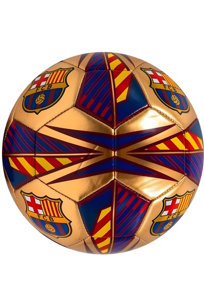 NO BRAND MINGE DE FOTBAL Barca FC Barcelona PITCH GOLD FCB, mărimea 5, pentru...