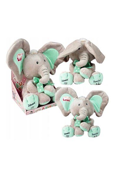 MADEJ Elefant interactiv cu mentă A KUKU se mișcă, face urechi, cântă și vorb...