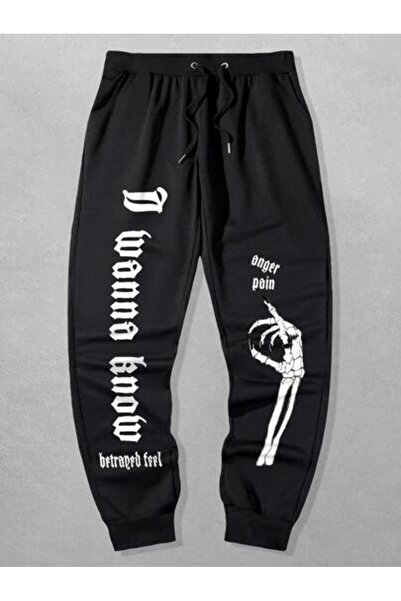 classy moda Unisex Letter Print Front Printed Baggy Pants