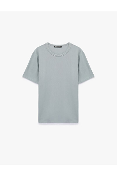 Koton Cotton Regular Fit Tok Fabric Short Sleeve Crew Neck Basic T-Shirt