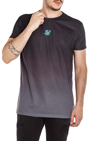 Siksilk T-SHIRT SS 15168 – BLACK / GREY - m