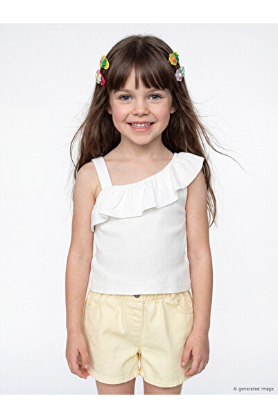 LC Waikiki I Asymmetrical Roba Collar Ruffled Girls' Undershirt from Freezen ...