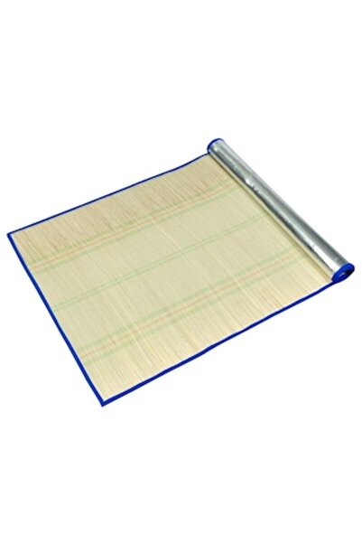 ivokid Saltea de plajă rulabilă cu strat de aluminiu și margine albastră 180x...