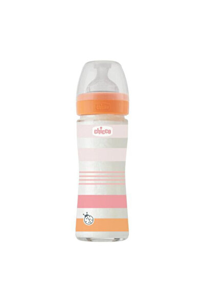 Chicco Γυάλινο Μπιμπερό Ευεξίας Αντι-κολικό με θηλή σιλικόνης 240ml για 0+ μη...
