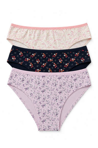 MİSS DONLİZZA Floral Hipster Women's Panties 3 Pieces
