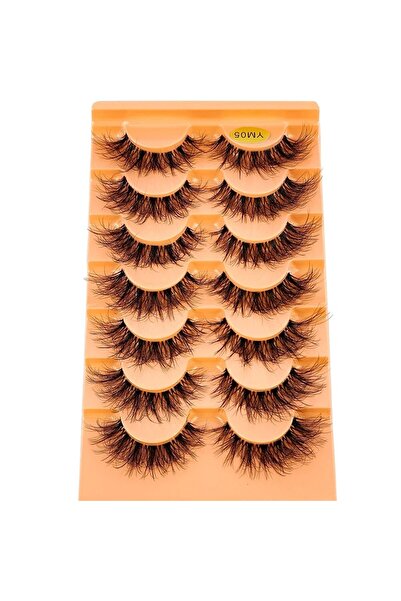 choice2 7pairs YM-05 7pairs Mink Eyelashes Invisible Band Lash Extension Natu...