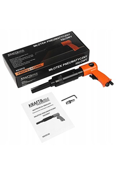 Kraft&dele Pistol pneumatic cu ace pentru îndepărtarea ruginii de la suduri +...