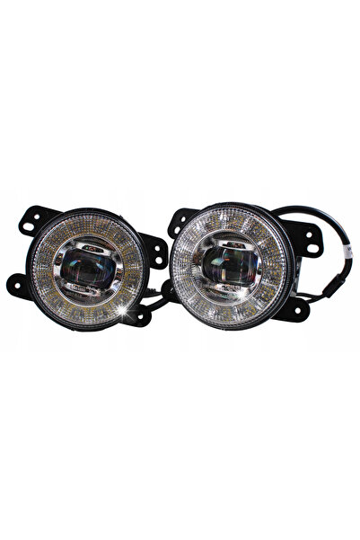 M-TECH Halogen și LED, Lumini de zi LED DRL 2 în 1 PLUG & PLAY pentru JEEP CH...