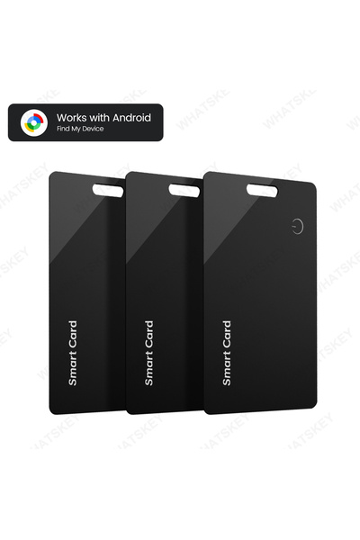 Choice4 Black-3pcs Google Find My Wallet Tracker Card For Android-Ultra Thin ...