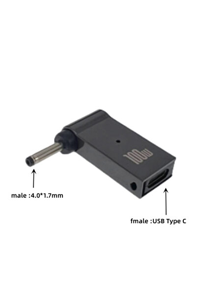 Choice13 4.0-1.7mm 100W USB Type C Fast Charging Adapter Plug Connector Unive...