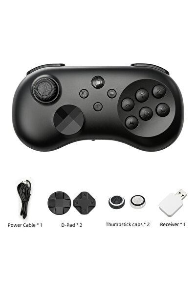 Choice Black with Receiver Sega Saturn 2-in-1 Controller for Fighting & 3D Ga...