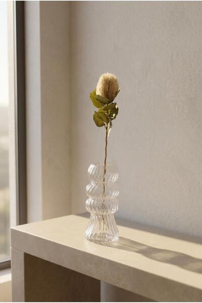 ACAR BEJ BANKSIA TEK DAL YAPAY ÇİÇEK 59CM