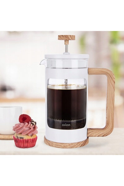Orion Cafetieră cu piston și filtru pentru cafea, ceai și plante aromatice, 6...
