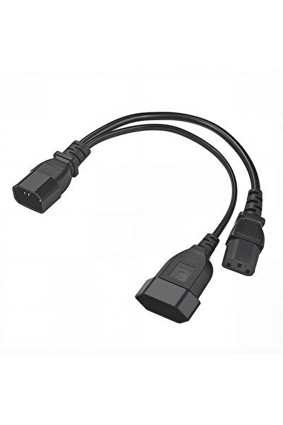 Choice كابل تقسيم الطاقة الكهربائية IEC320 بثلاثة دبابيس C14 إلى مقبس ذكر C13...