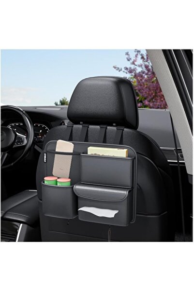 OASISGALORE Car Seat Organizer, Modern Design, Black, Made of PVC Leather, Wa...
