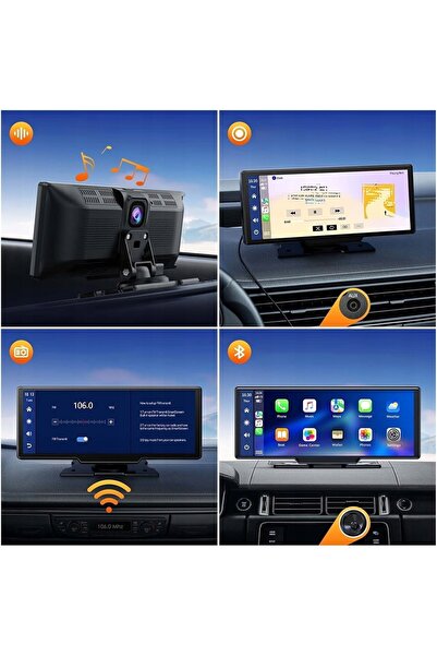 NO BRAND Ecran 10.26" Monitor auto Android Auto Carplay pentru camere auto