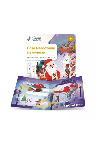 NO BRAND Citește cu cartea Albic Christmas in the World